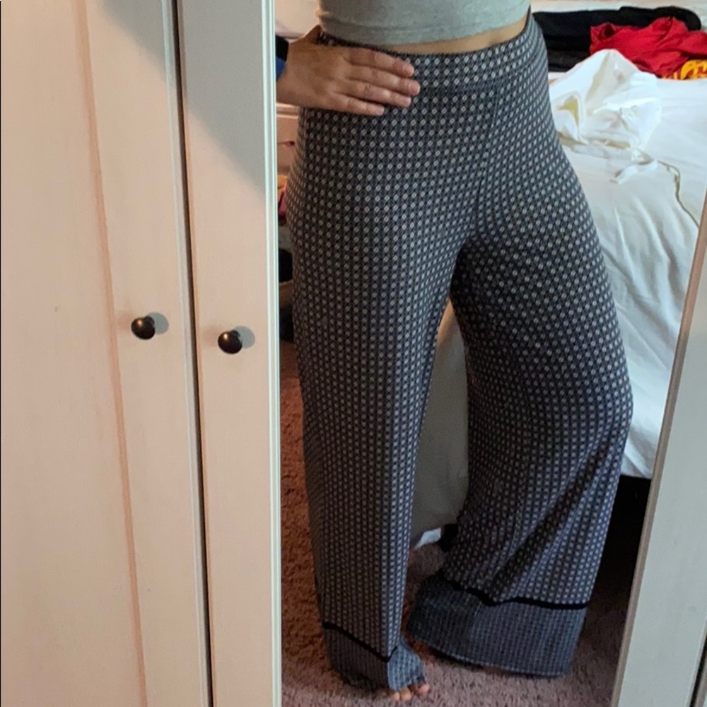 Patterned Flowy Pants - image 1